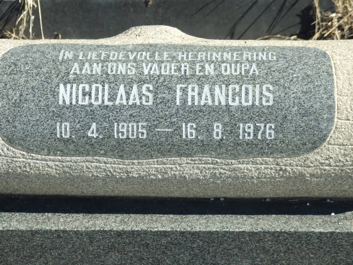 ALBERTS Nicolaas Francois 1905-1976 &amp; Alida Maria 1910-1986