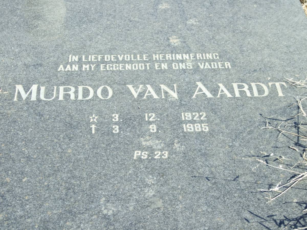 AARDT Murdo, van 1922-1985