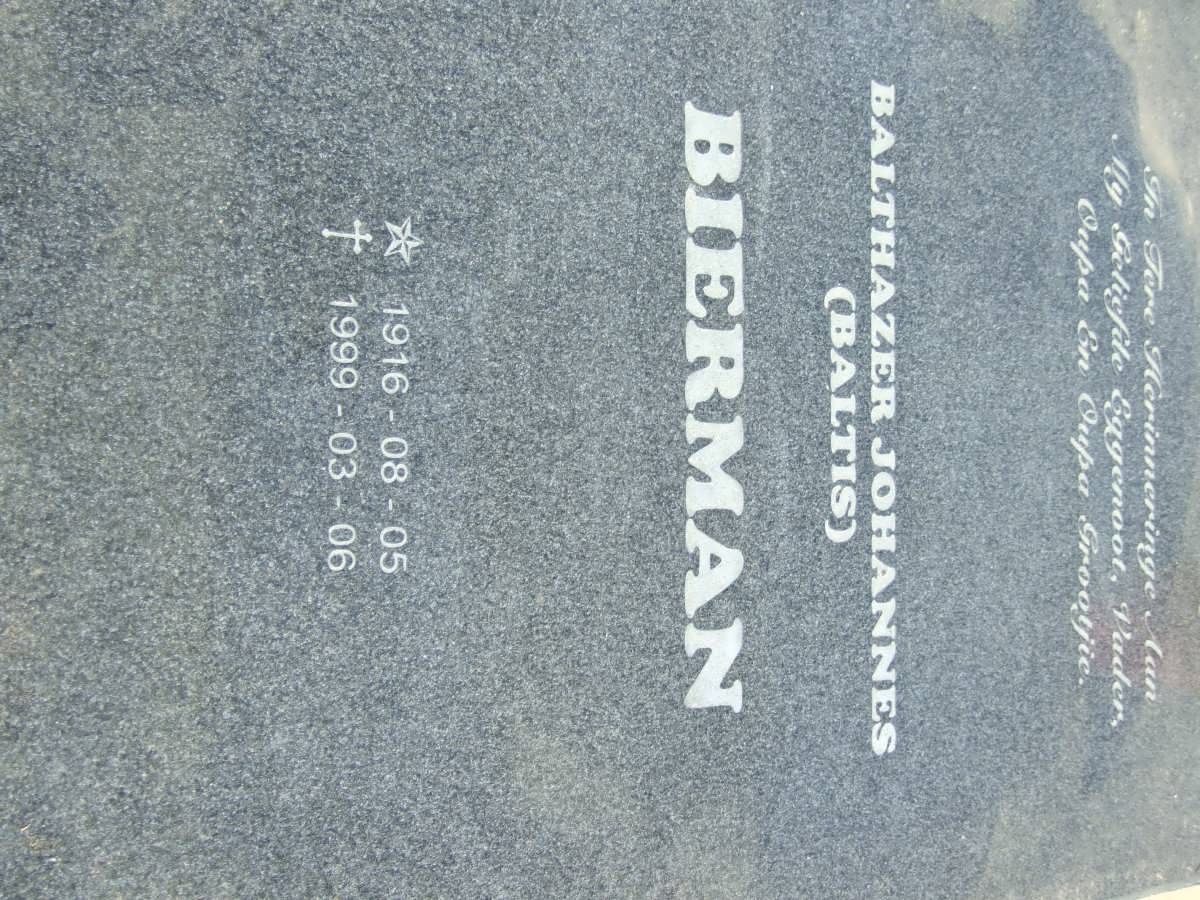 BIERMAN Balthazer Johannes 1916-1999