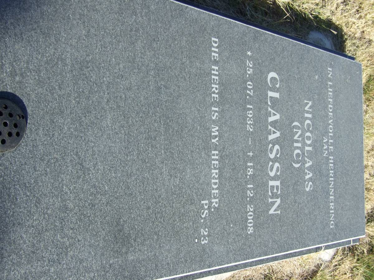 CLAASSEN Nicolaas 1932-2008