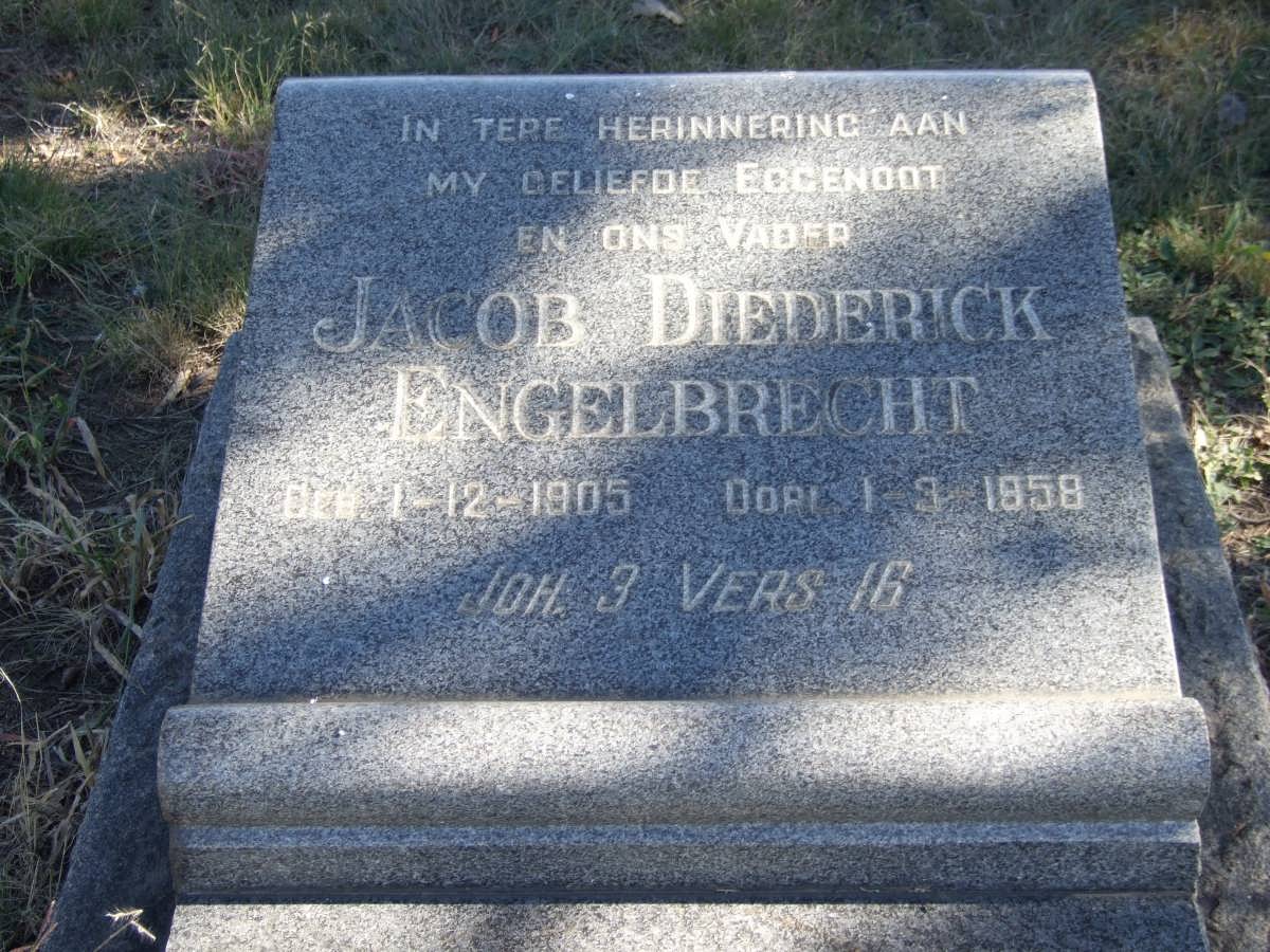 ENGELBRECHT Jacob Diederick 1905-1958