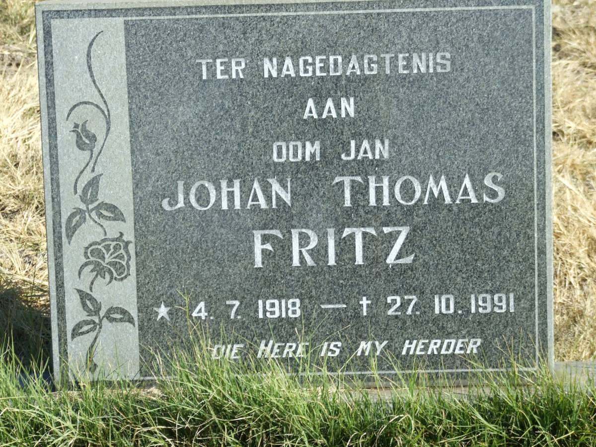 FRITZ Johan Thomas 1918-1991