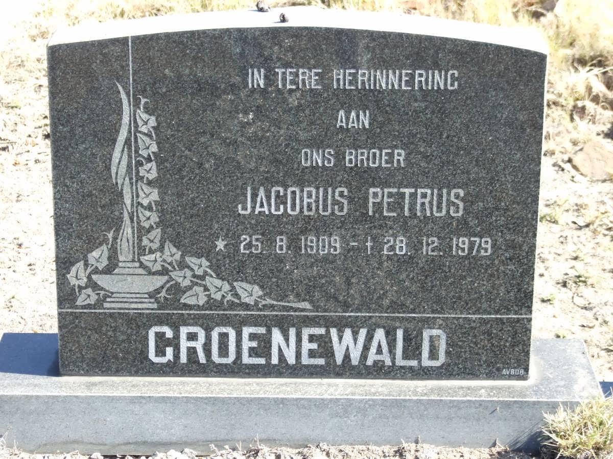 GROENEWALD Jacobus Petrus 1909-1979