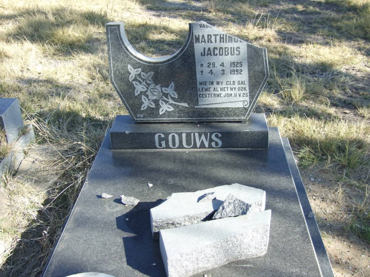 GOUWS Marthinus Jacobus 1925-1992