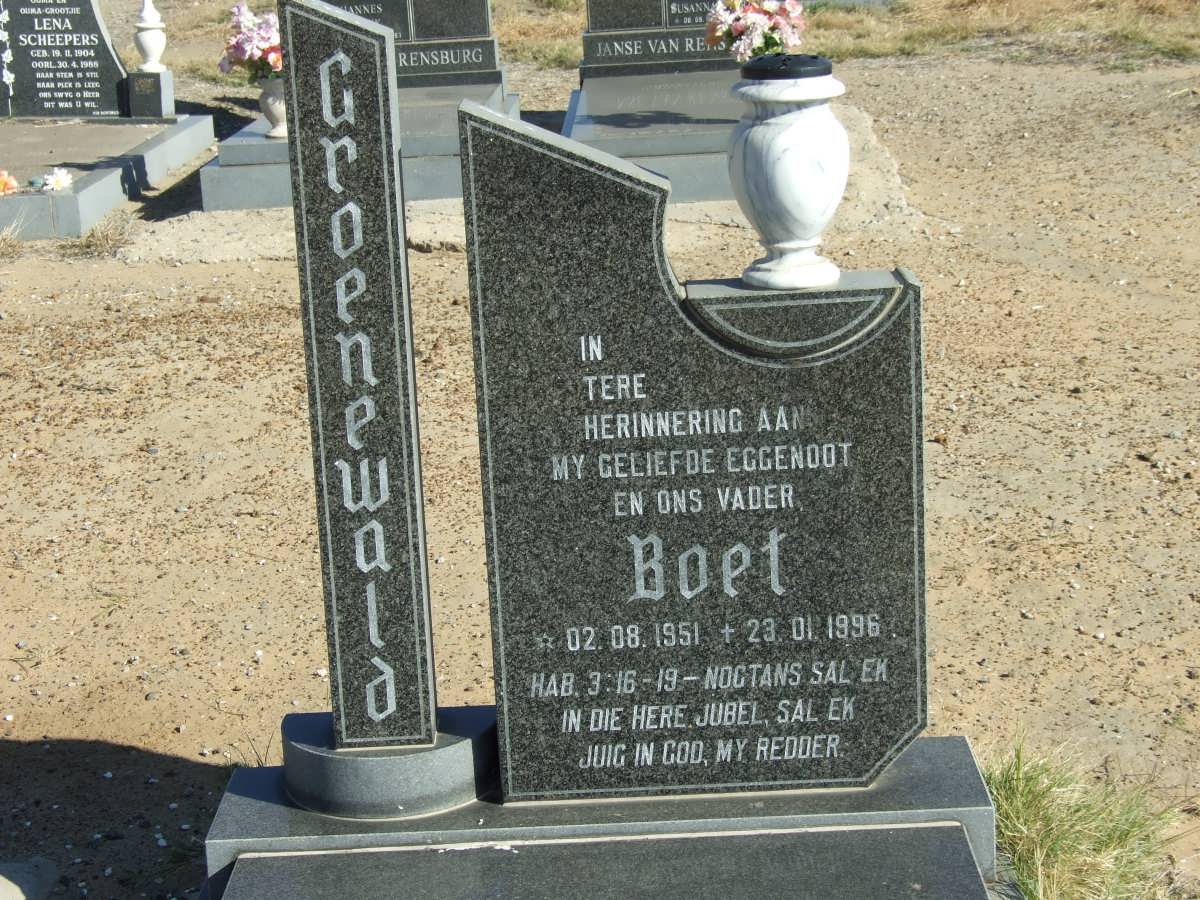 GROENEWALD Boet 1951-1996