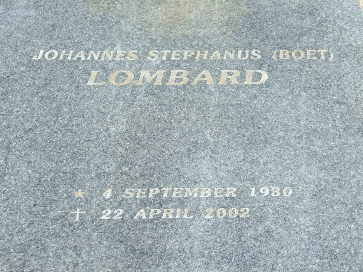 LOMBARD Johannes Stephanus 1930-2002