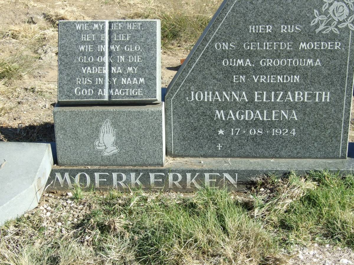 MOERKERKEN Johanna Elizabeth Magdalena, van 1924- :: ?