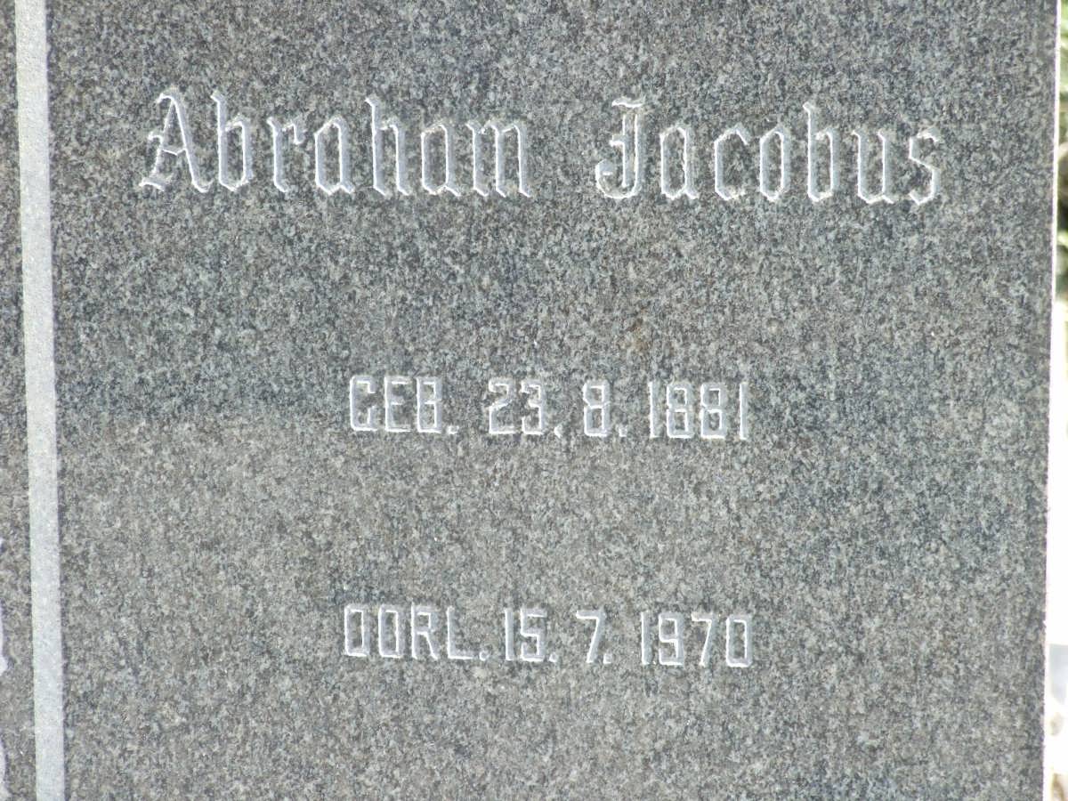 MOUTON Abraham Jacobus 1881-1970 &amp; Anna Maria Cornelia SCHOEMAN 1881-1970