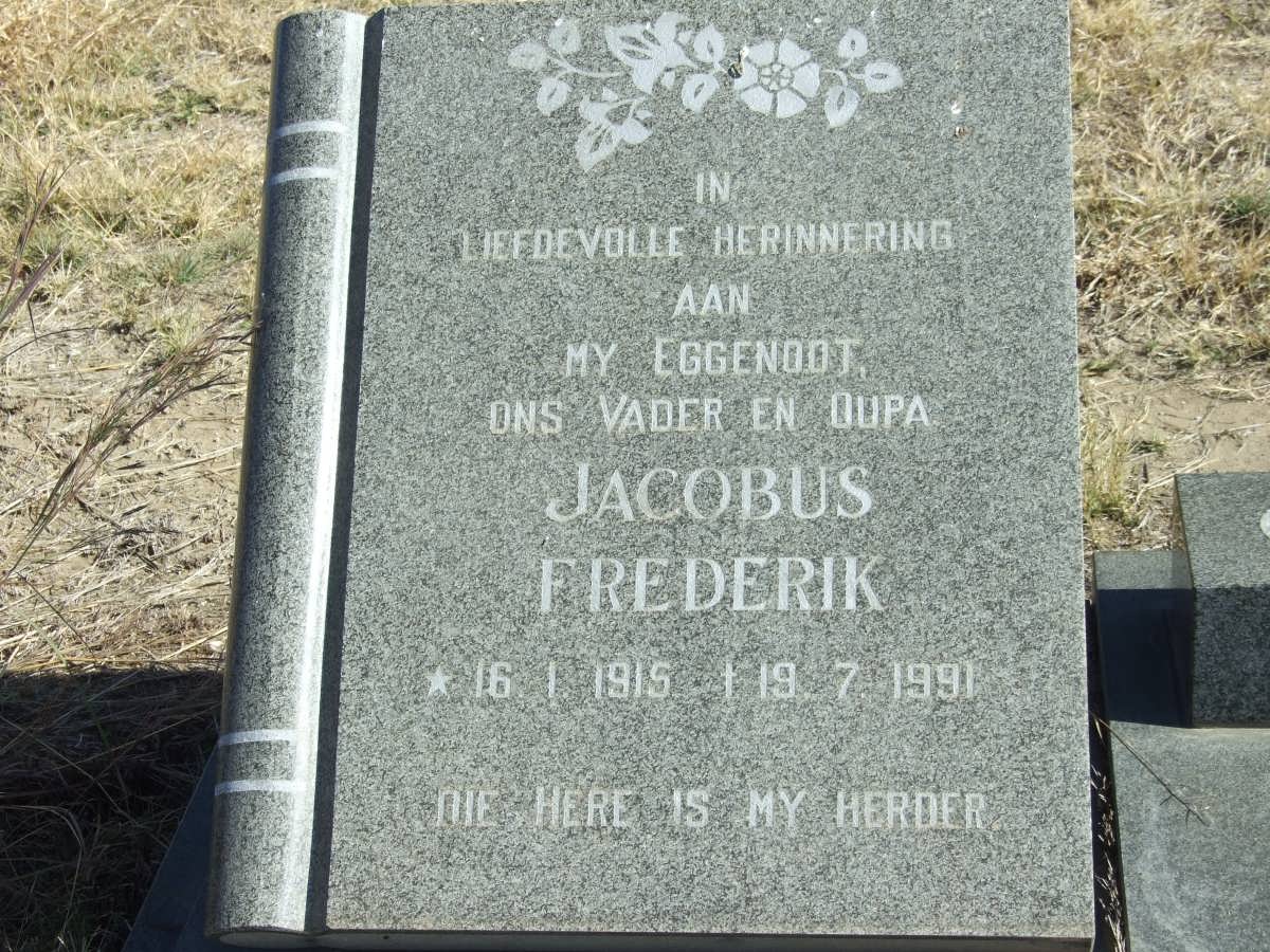 MOUTON Jacobus Frederik 1915-1991 &amp; Lettie 1919-2006