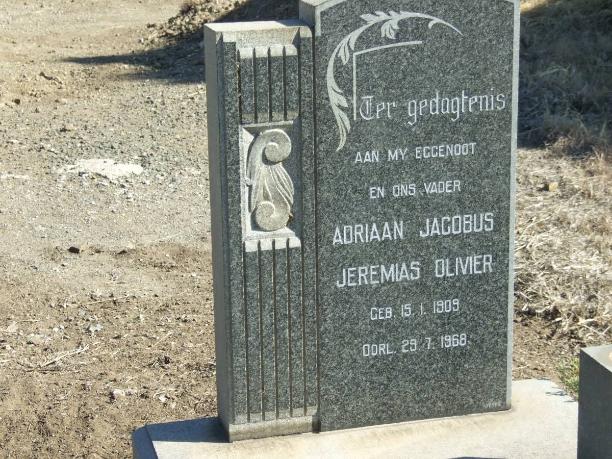 OLIVIER Adriaan Jacobus Jeremias 1909-1968