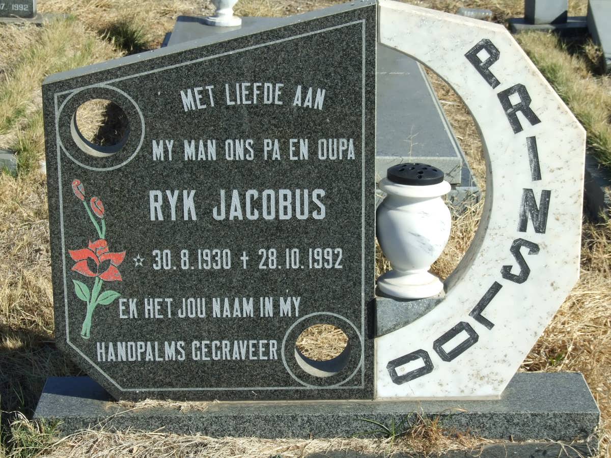 PRINSLOO Ryk Jacobus 1930-1992