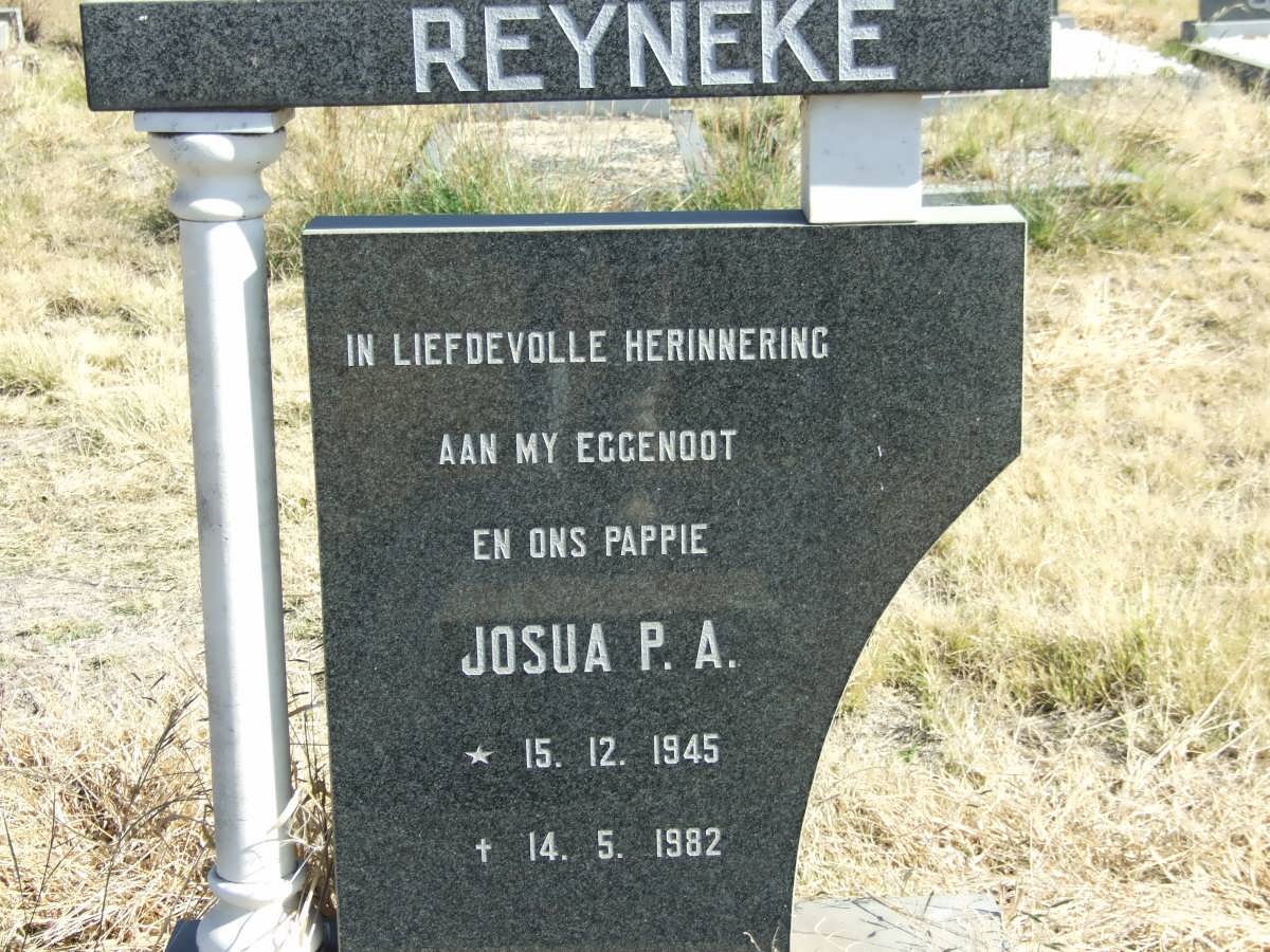 REYNEKE Josua P.A. 1945-1982