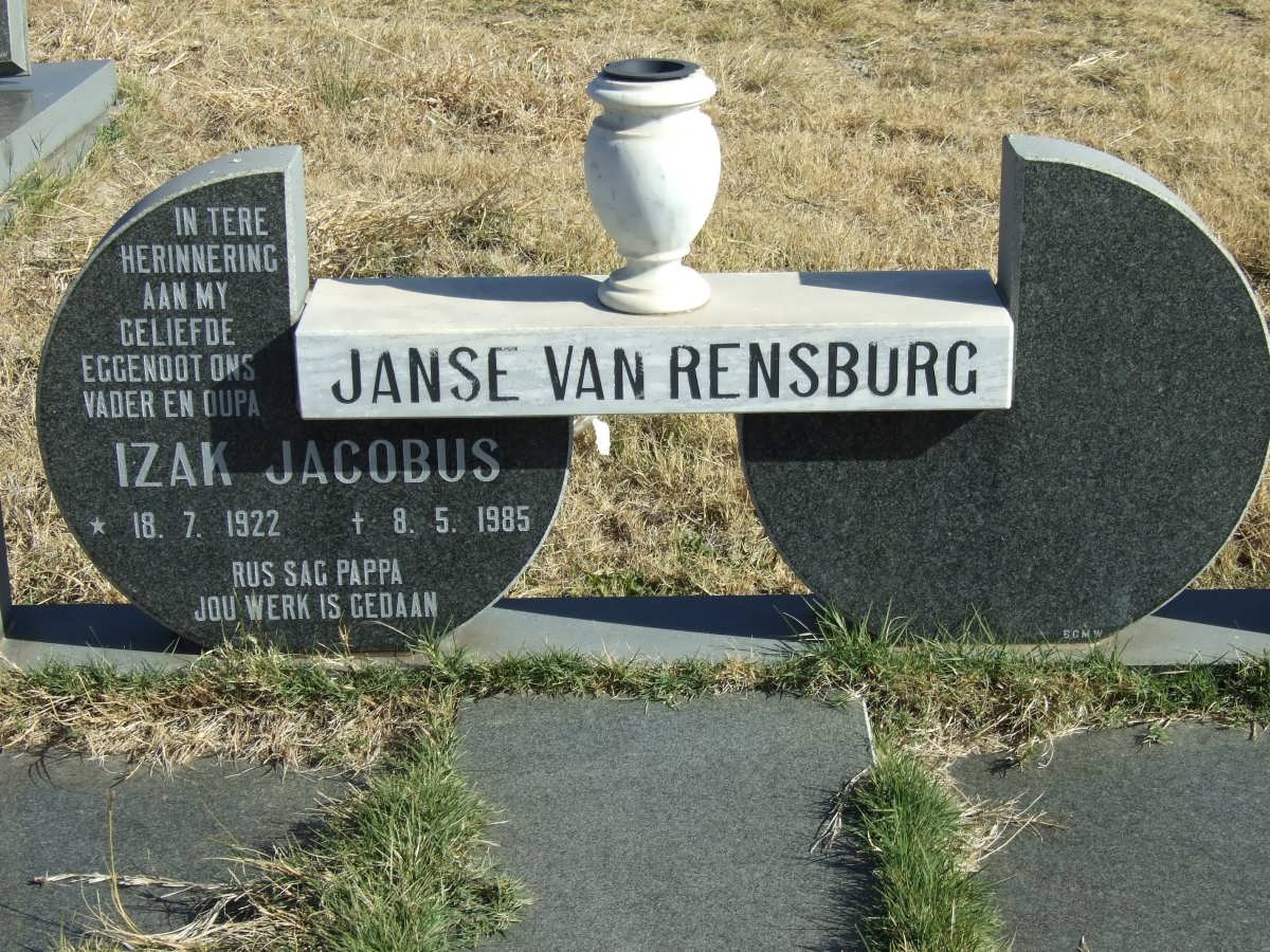 RENSBURG Izak Jacobus, Janse van 1922-1985