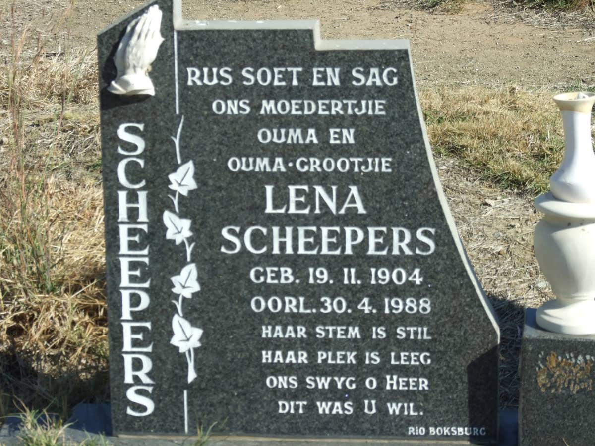 SCHEEPERS Lena 1904-1988