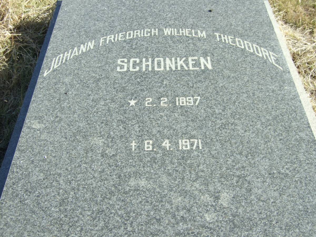 SCHONKEN Johann Friedrich Wilhelm Theodore 1897-1971