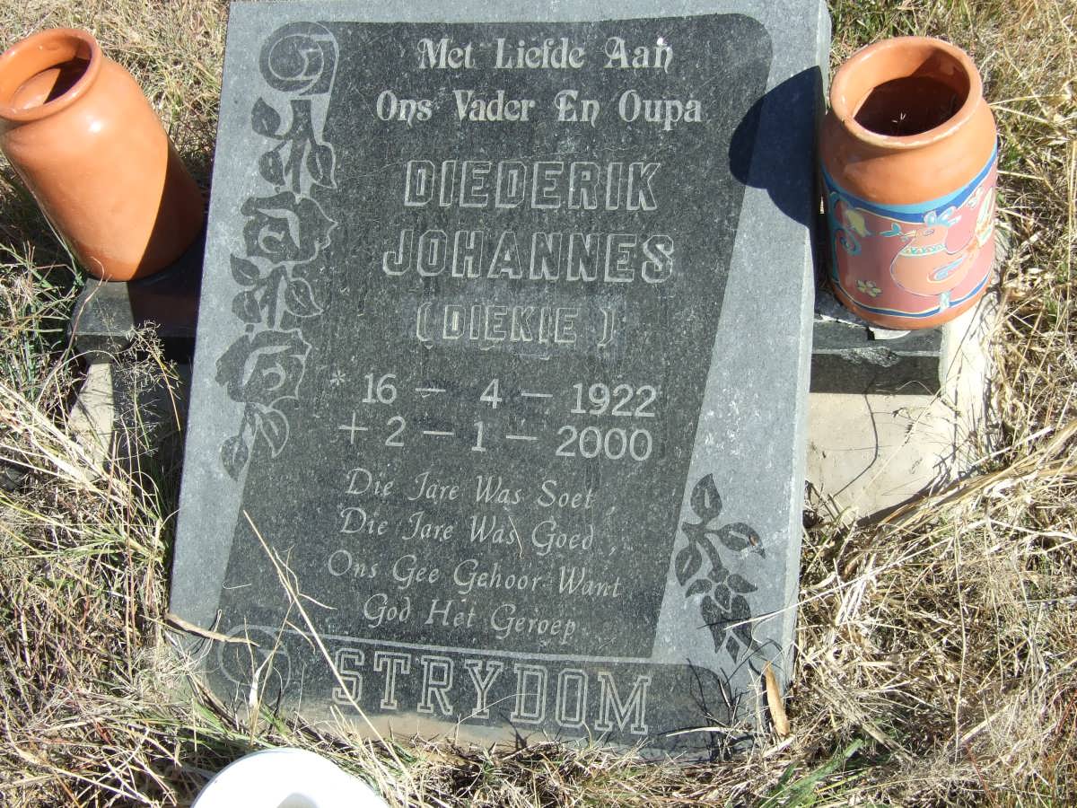 STRYDOM Diederik Johannes 1922-2000