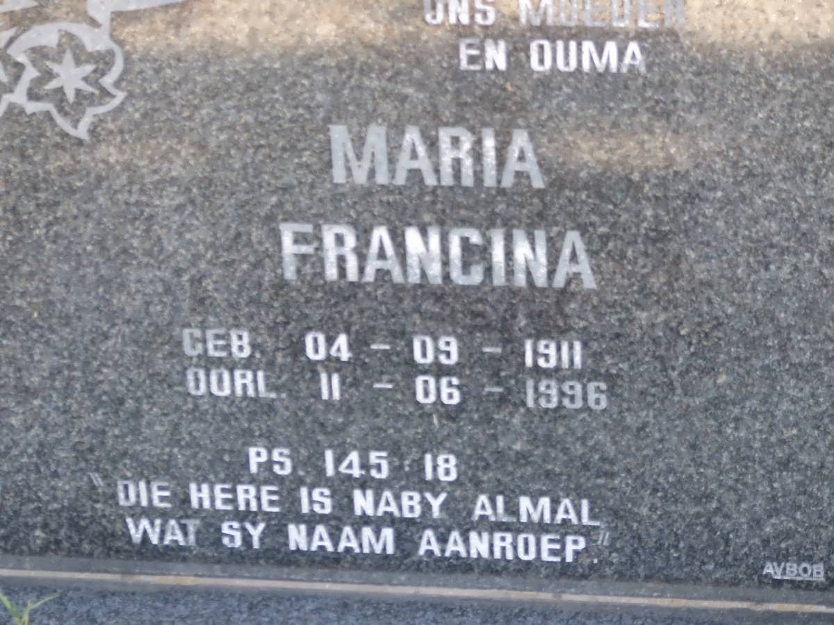 SCHEEPERS Johannes Jacobus 1910-1996 &amp; Maria Francina 1911-1996