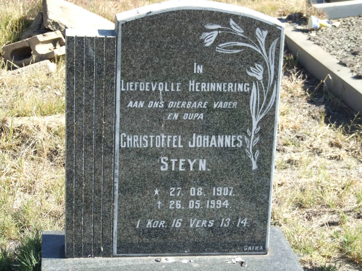 STEYN Christoffel Johannes 1907-1994