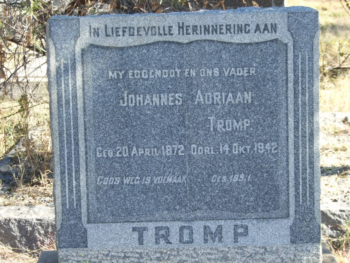 TROMP Johannes Adriaan 1872-1942