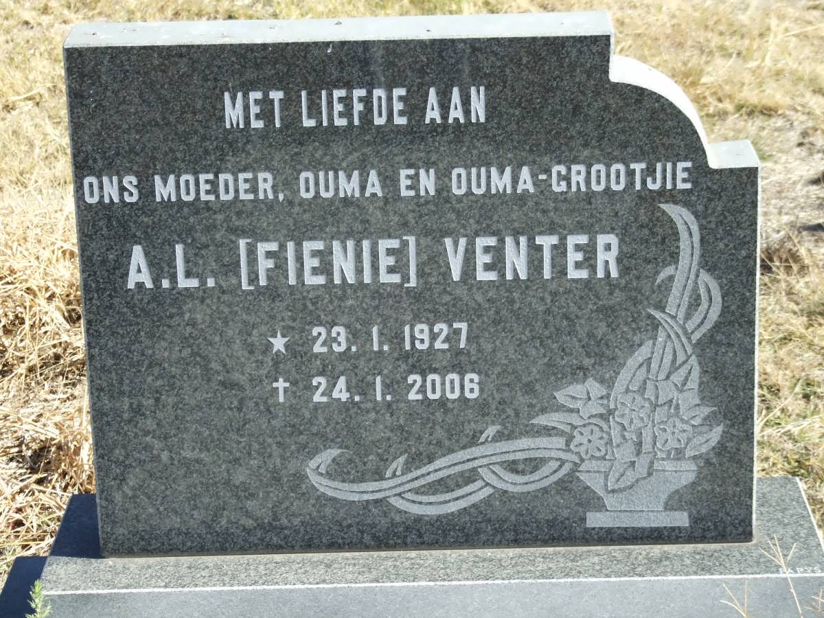 VENTER A.L. 1927-2006