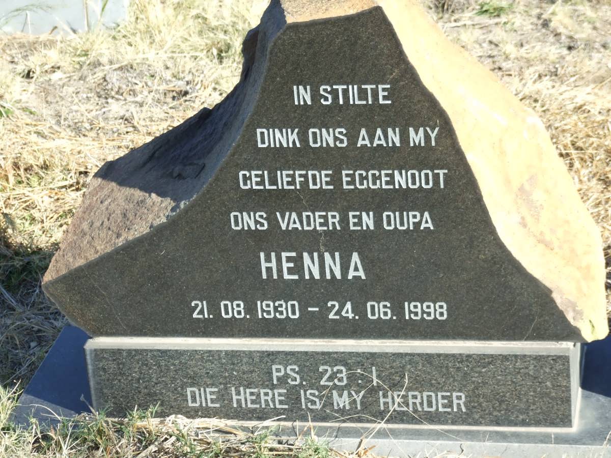 VENTER Henna 1930-1998 &amp; Marie 1933-