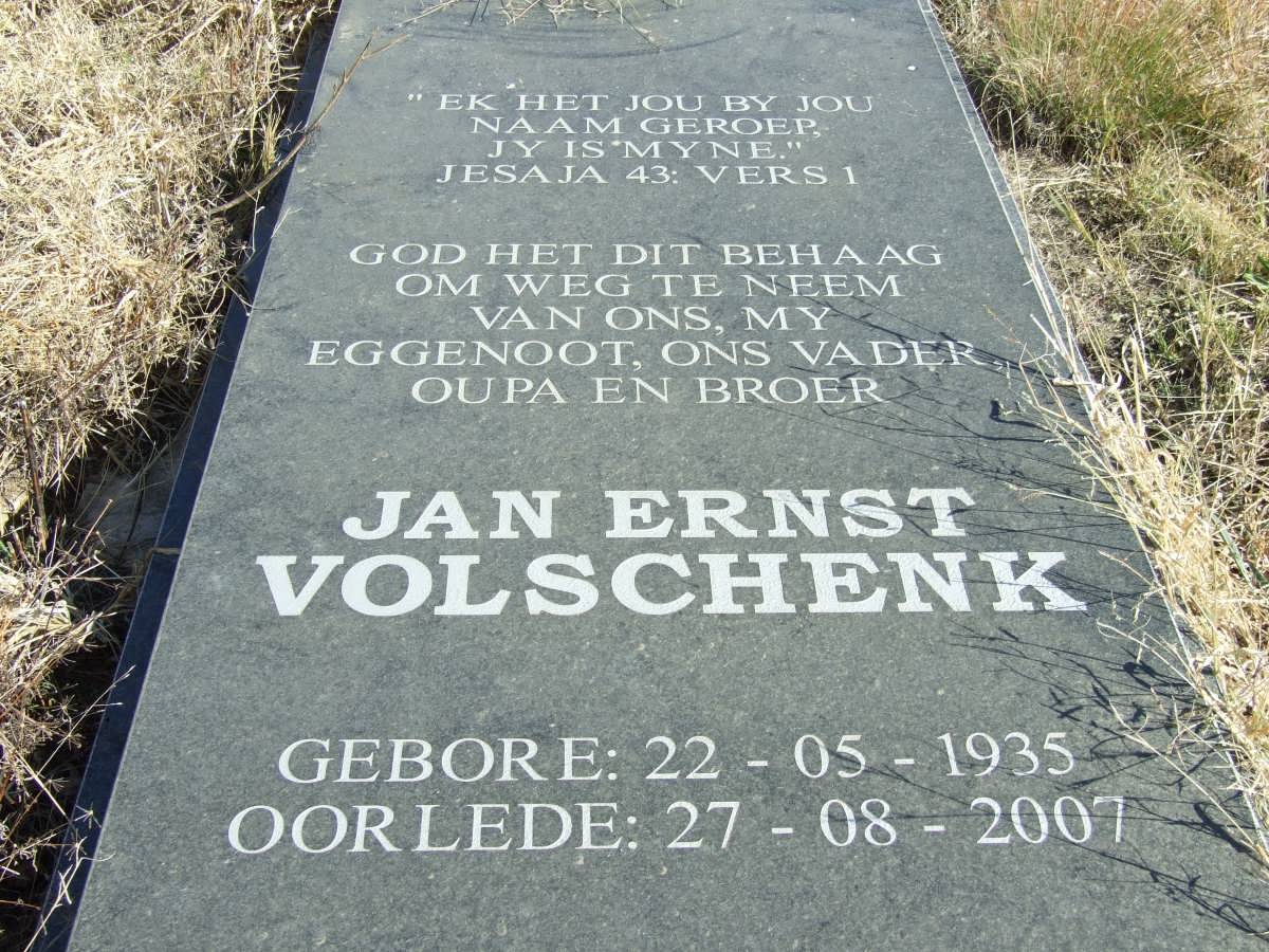 VOLSCHENK Jan Ernst 1935-2007
