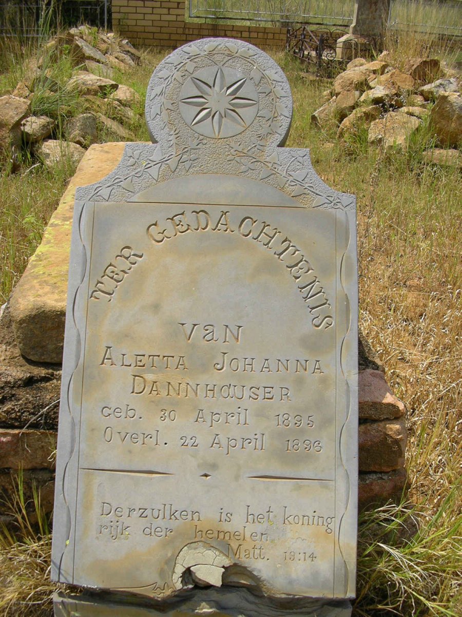 DANNHAUSER Aletta Johanna 1895-1896