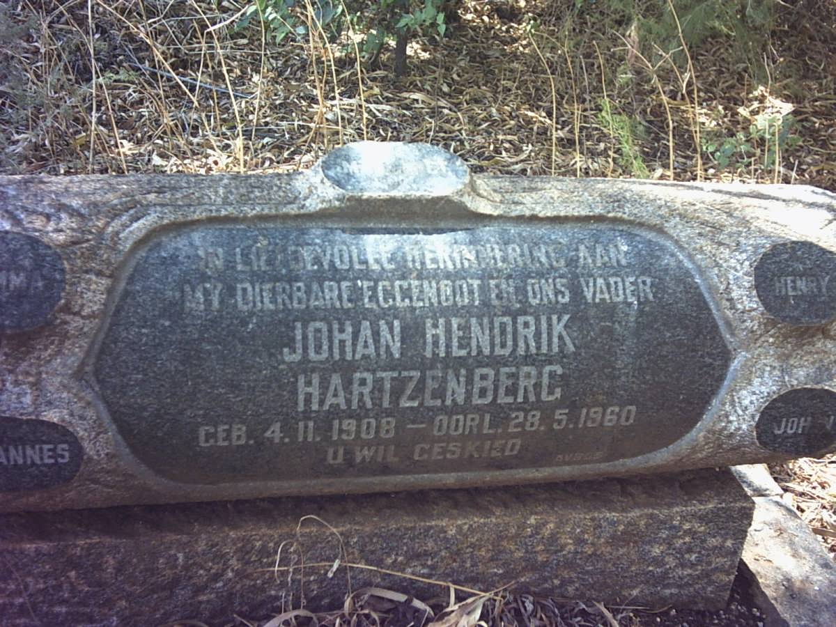 HARTZENBERG Johan Hendrik 1908-1960