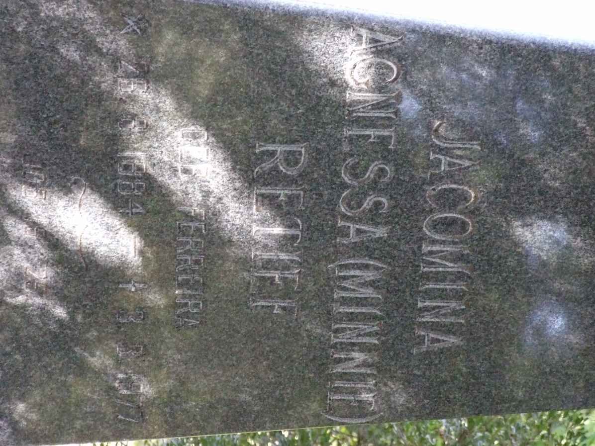 RETIEF Jacomina Agnessa nee FERREIRA 1884-1977