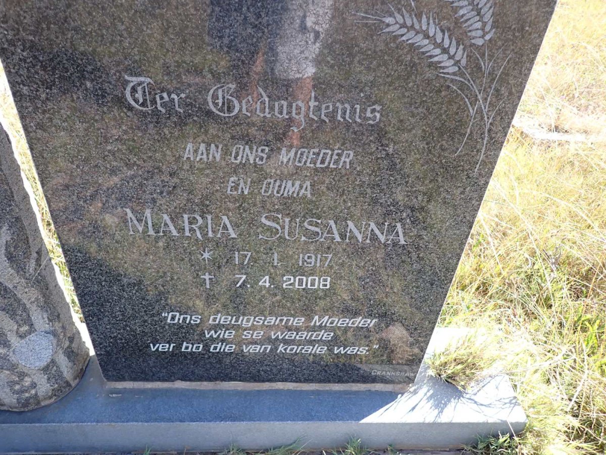 ? Maria Susanna 1917-2008