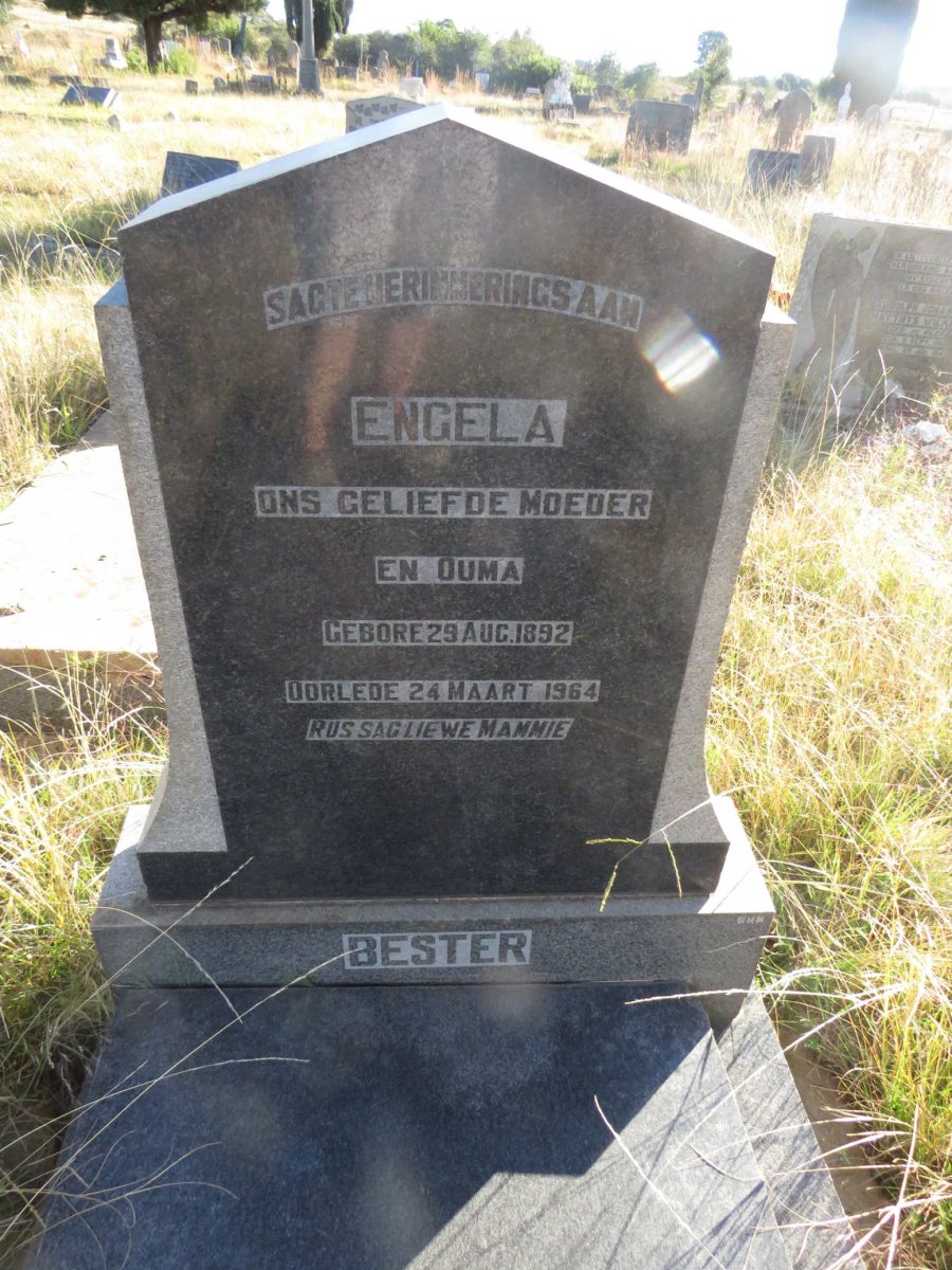 BESTER Engela 1892-1964