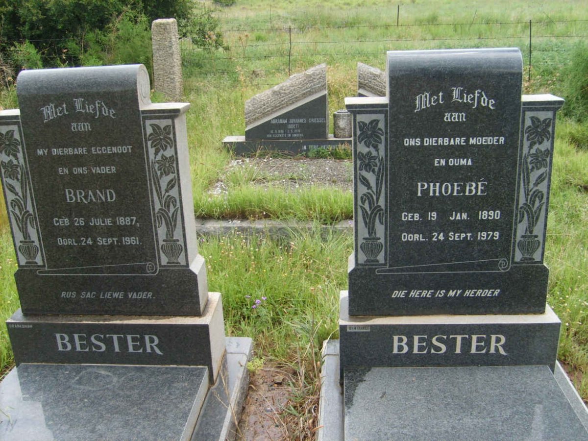 BESTER Brand 1887-1961 &amp; Phoebe 1890-1979