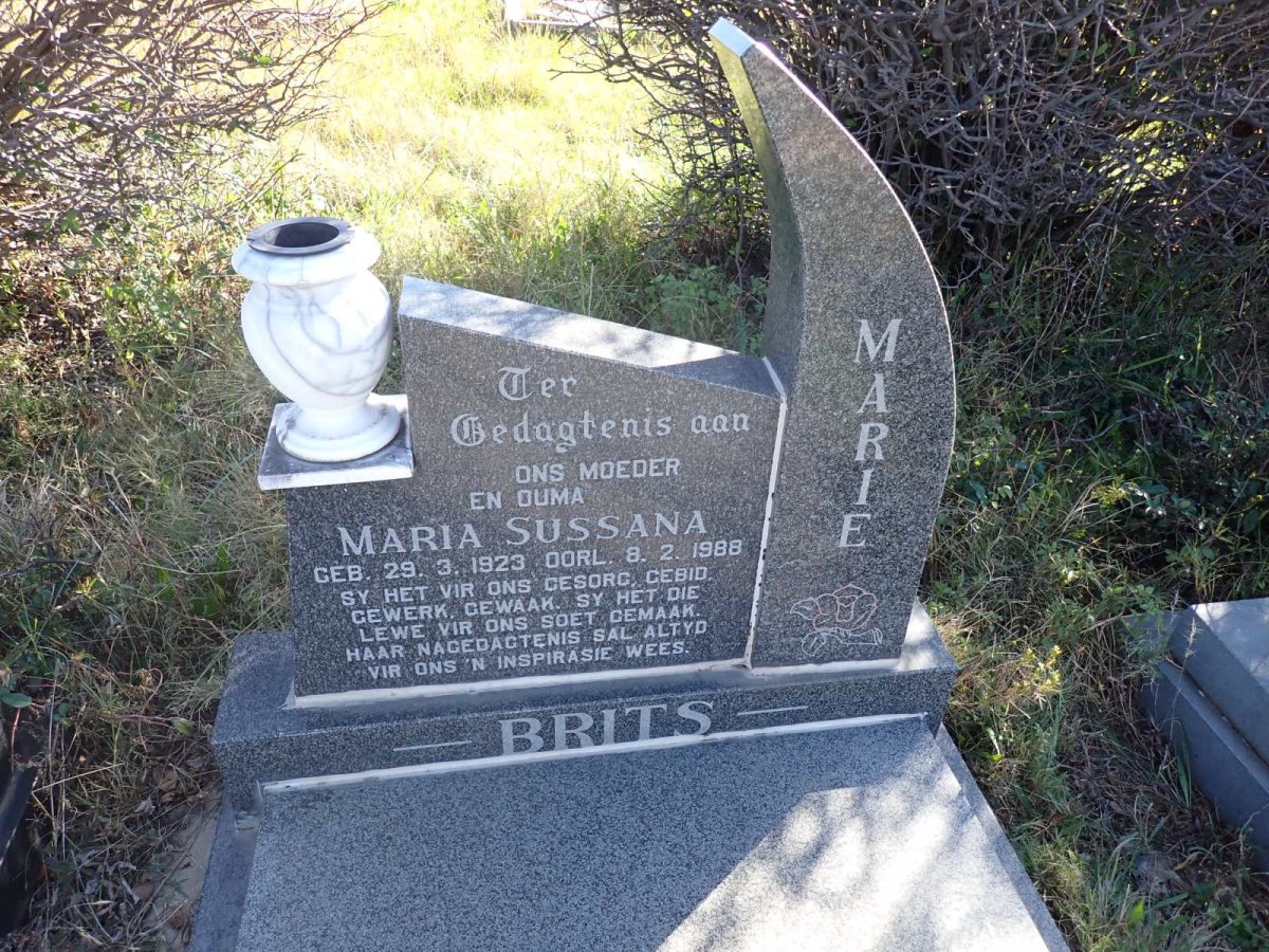 BRITS Maria Sussana 1923-1988