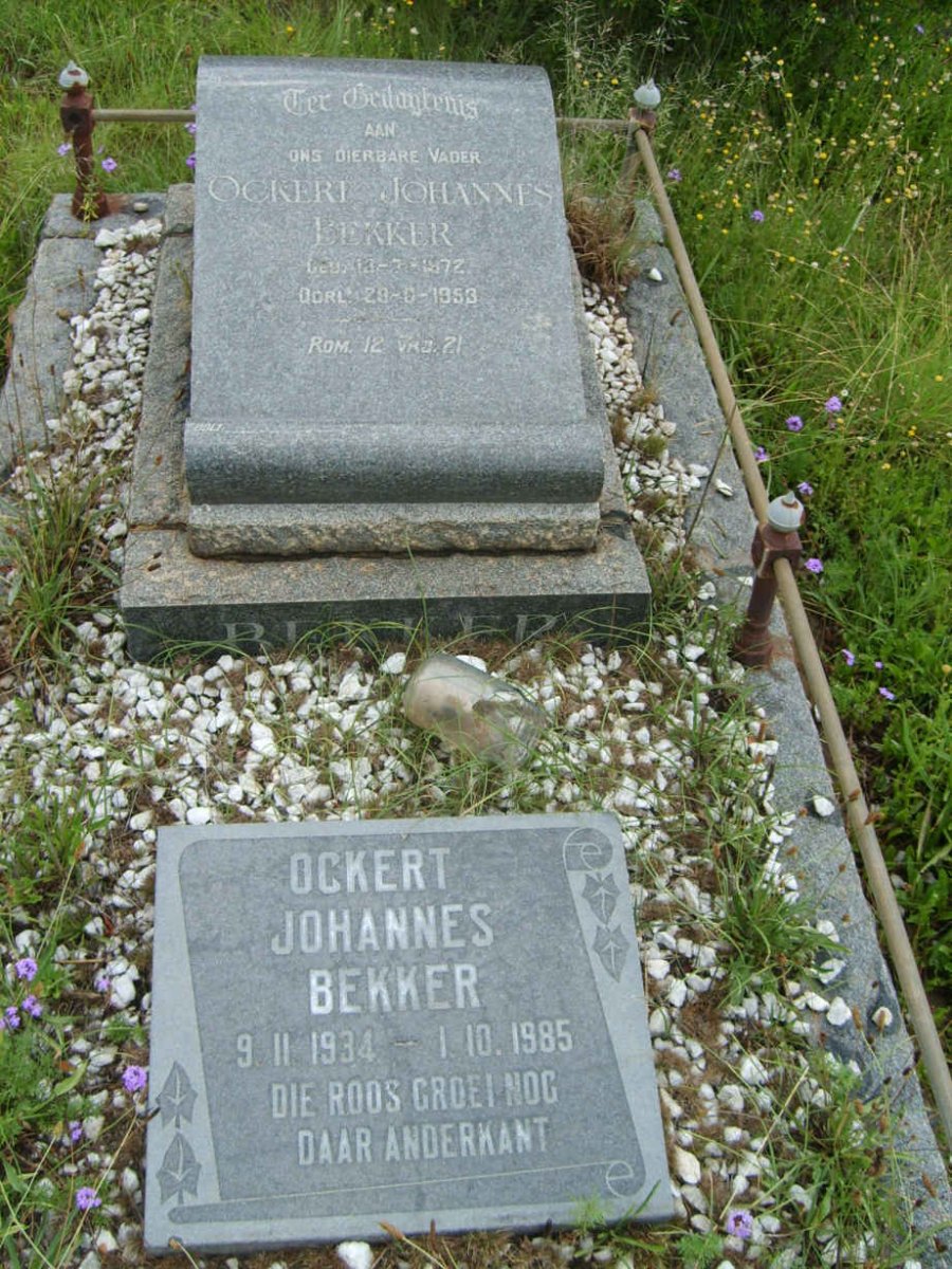 BEKKER Ockert Johannes 1872-1953 :: BEKKER Ockert Johannes 1934-1985