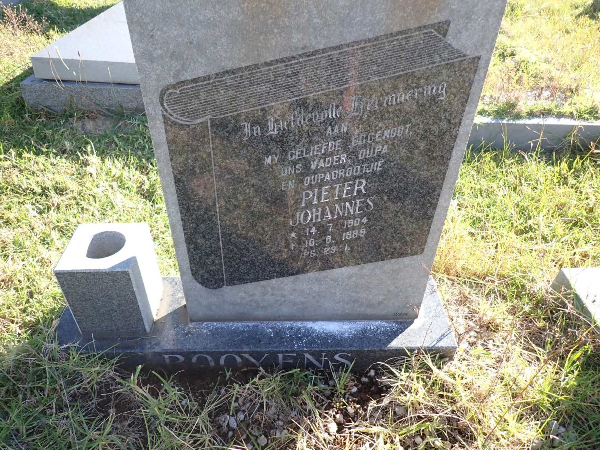 BOOYENS Pieter Johannes 1904-1989