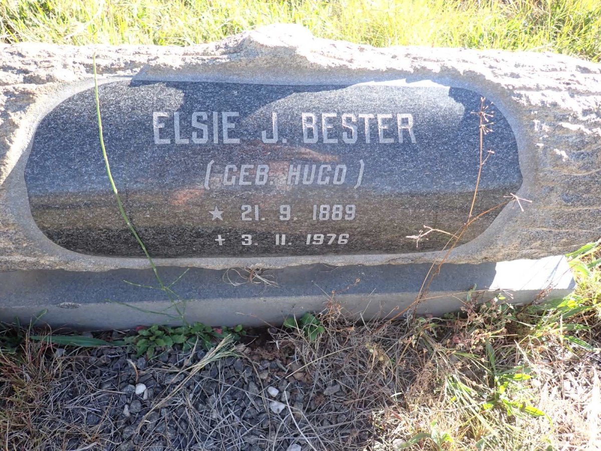 BESTER Elsie J. nee HUGO 1889-1976