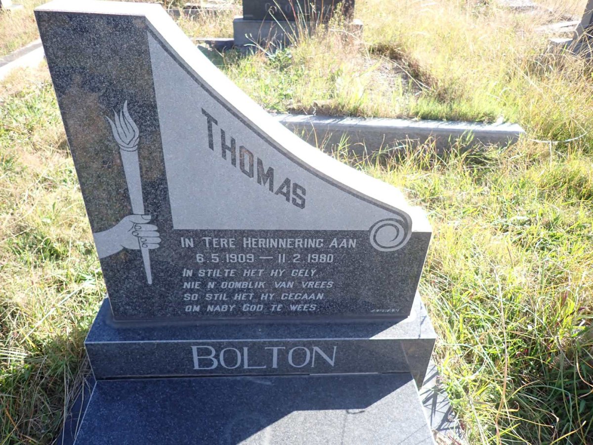 BOLTON Thomas 1909-1980