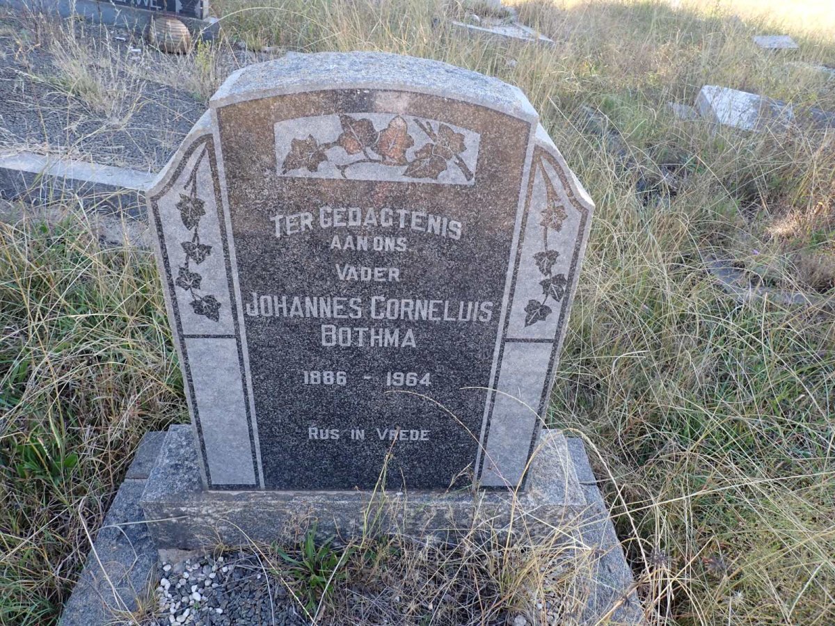 BOTHMA Johannes Cornelius 1886–1964