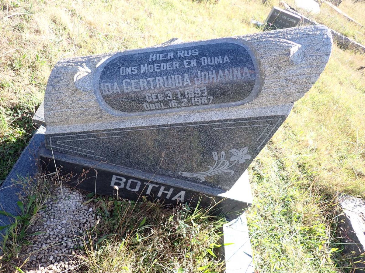BOTHA Ida Gertruida Johanna 1893-1967