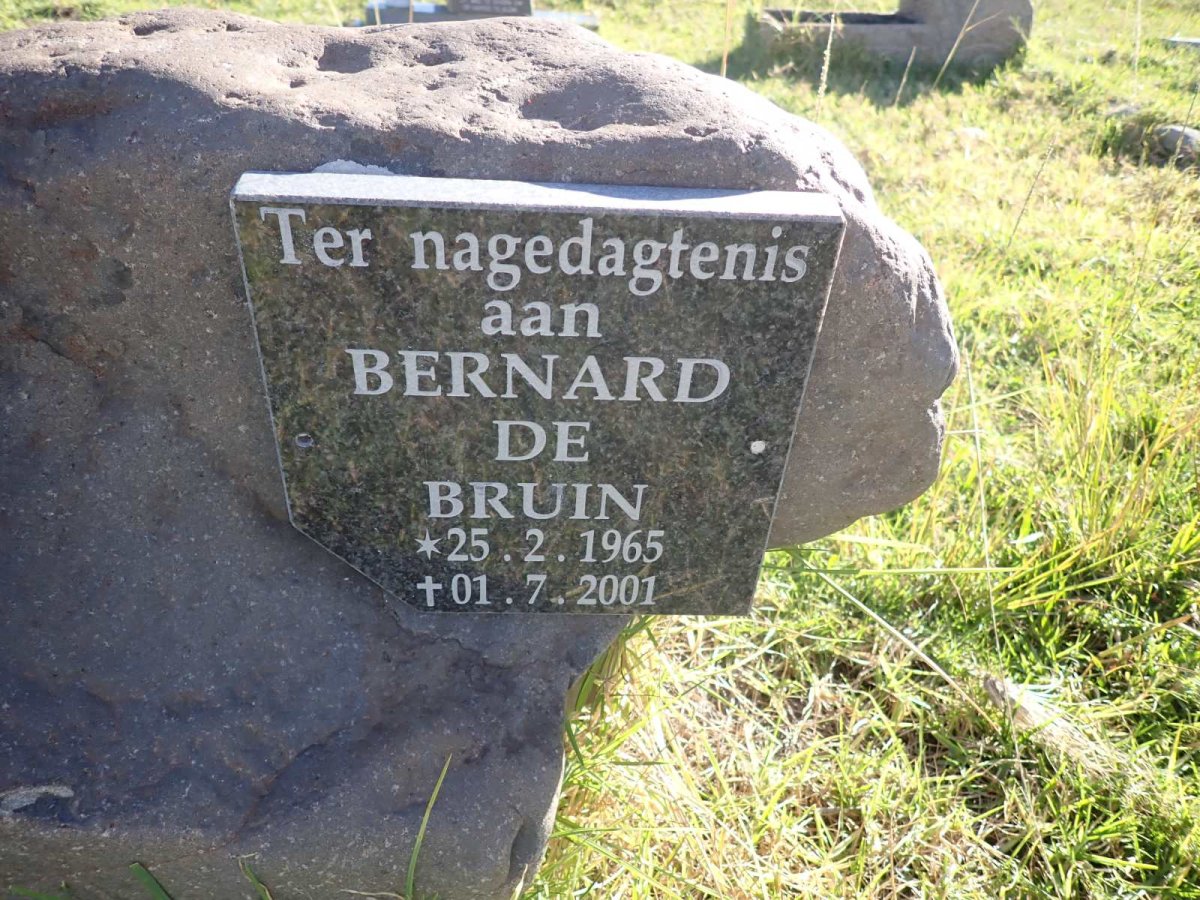 BRUIN Bernard, de 1965-2001
