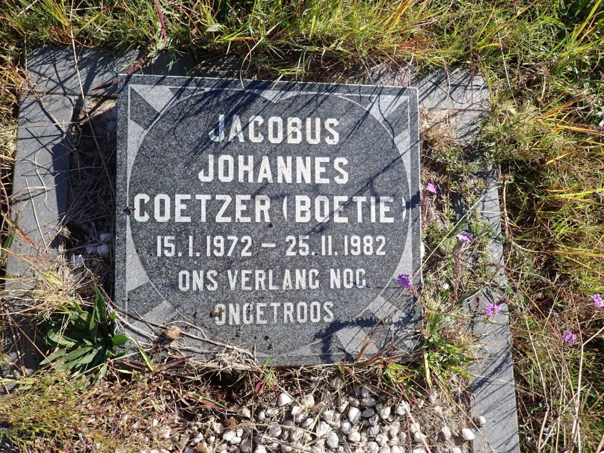 COETZER Jacobus Johannes 1972-1982