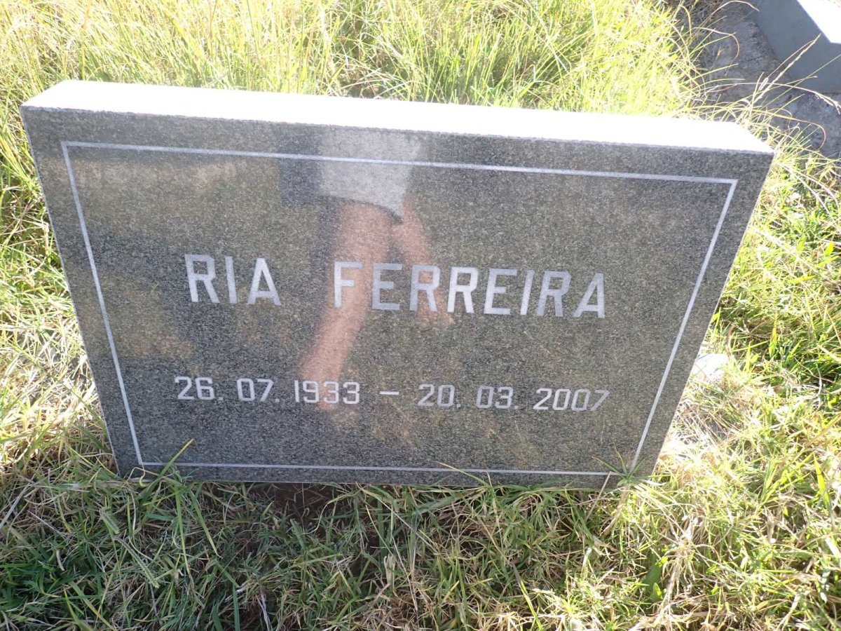 FERREIRA Ria 1933-2007