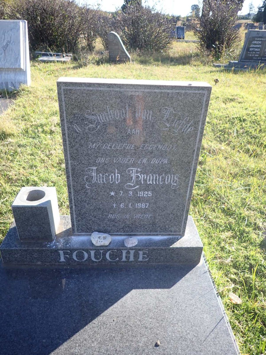 FOUCHE Jacob Francois 1925-1987