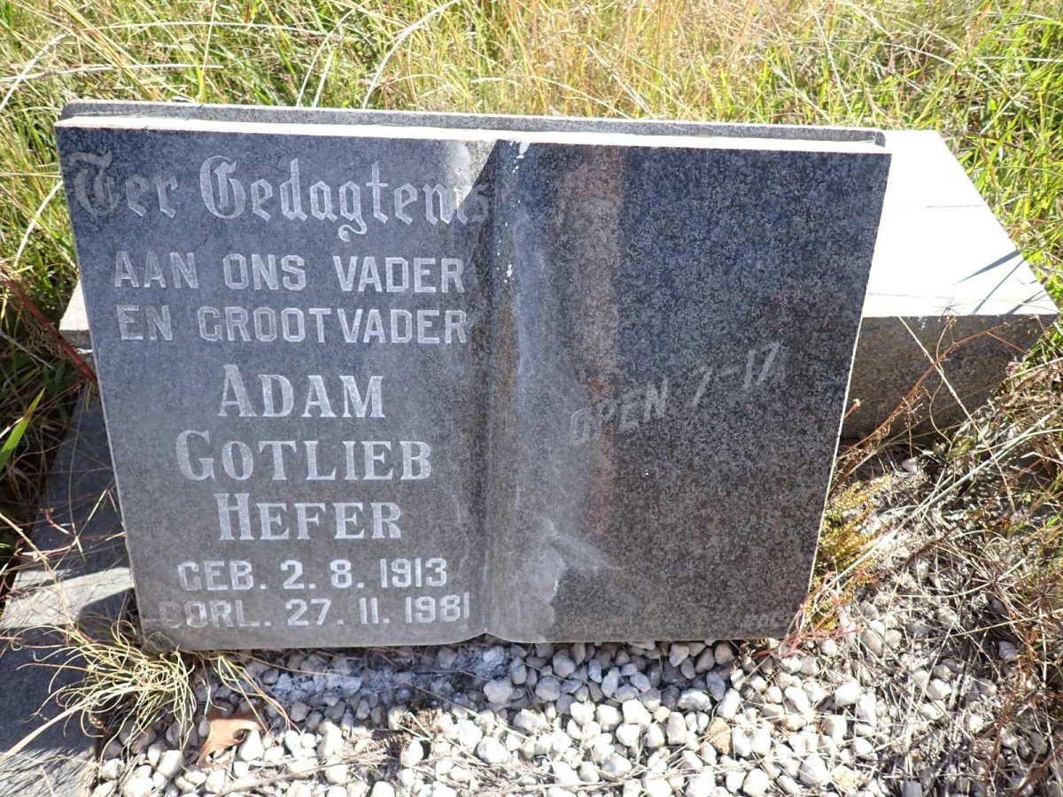 HEFER Adam Gotlieb 1913-1981