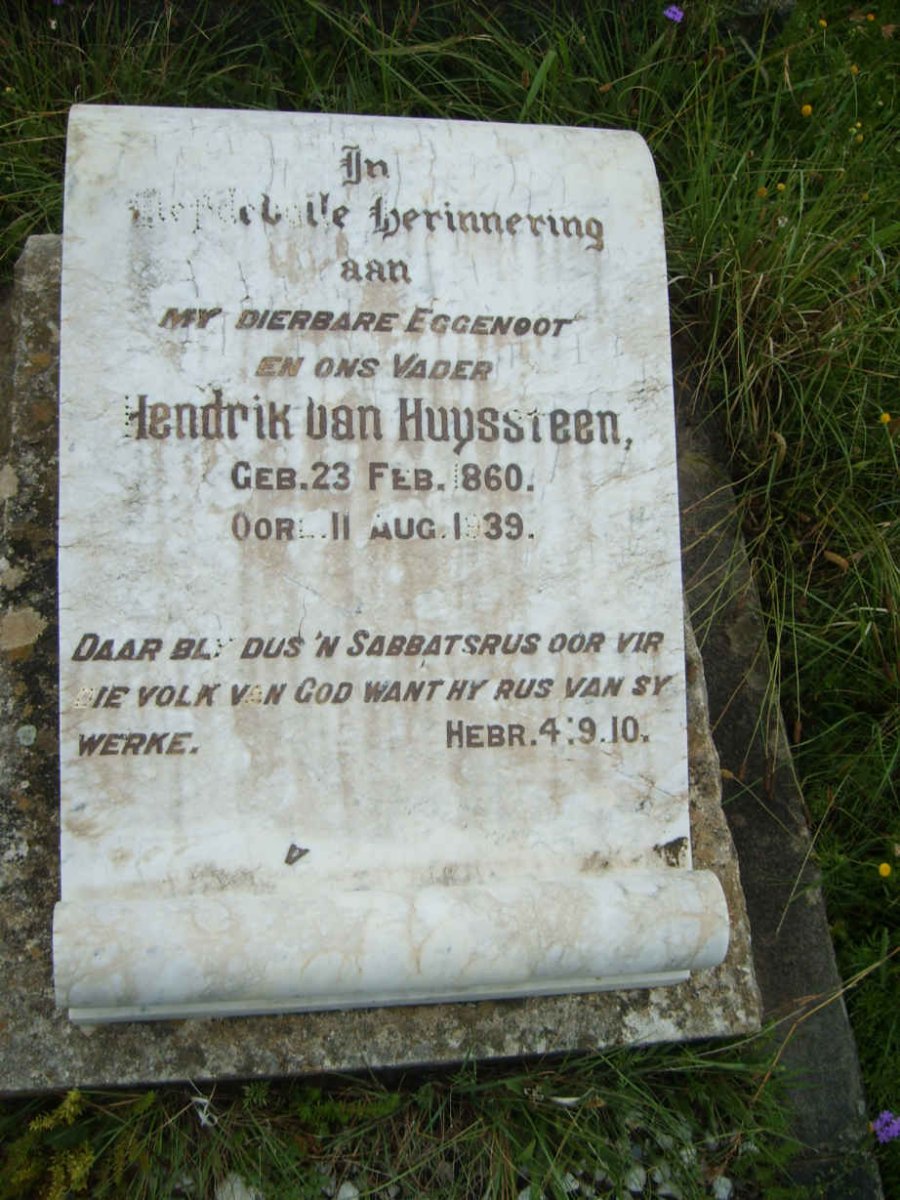 HUYSSTEEN Hendrik, van 1860-1939
