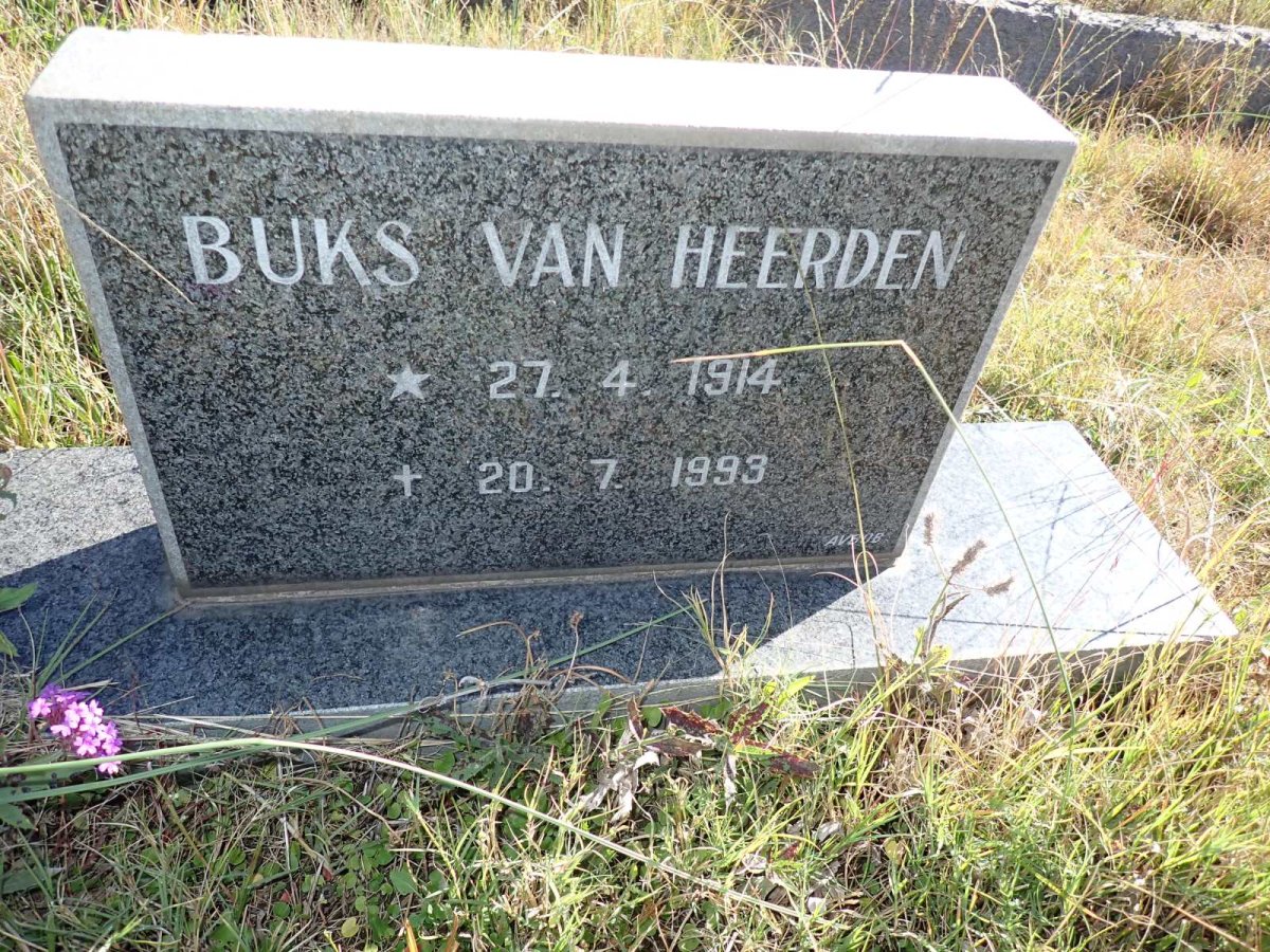 HEERDEN Buks, van 1914-1993