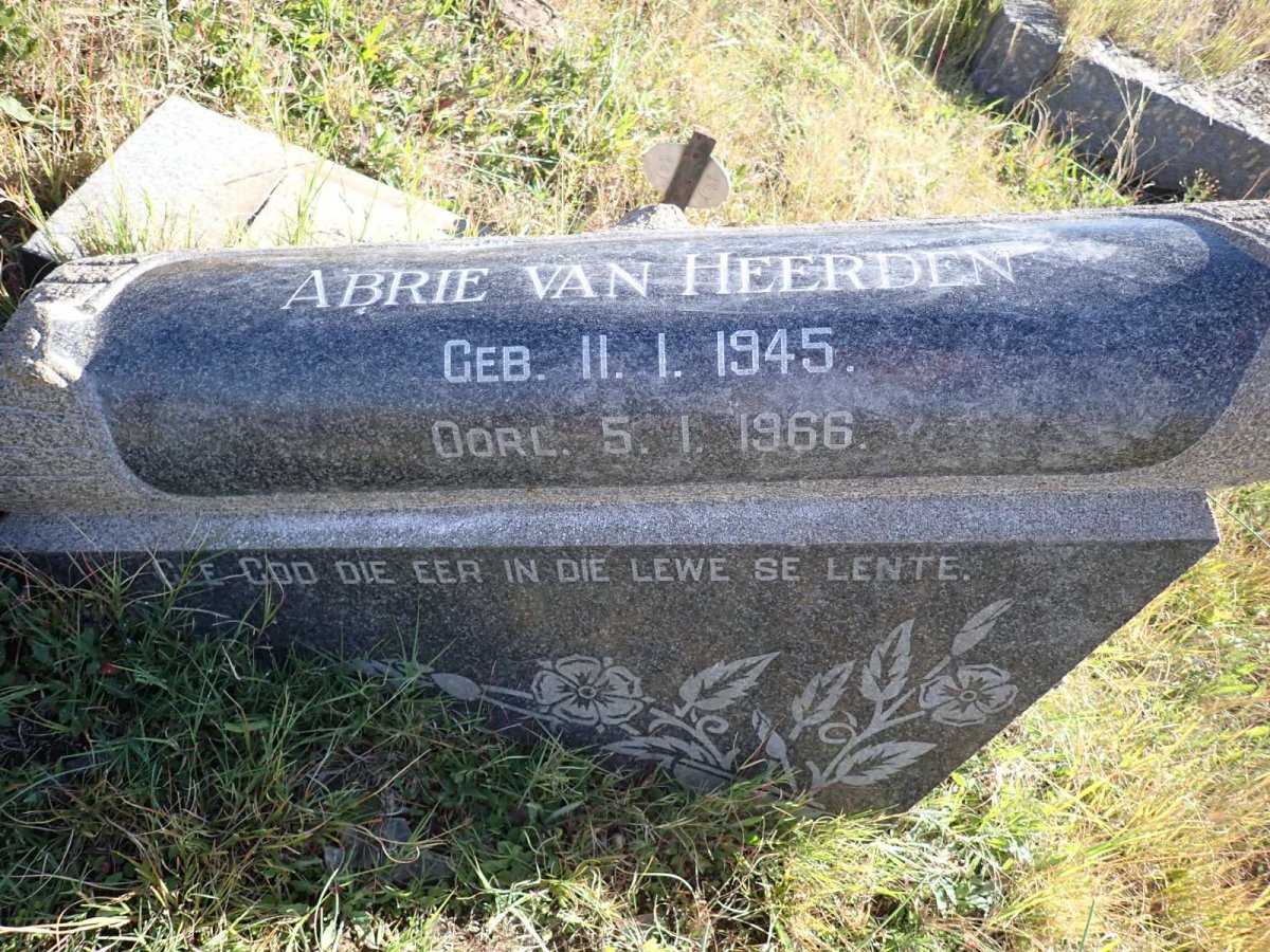 HEERDEN Abrie, van 1945-1966