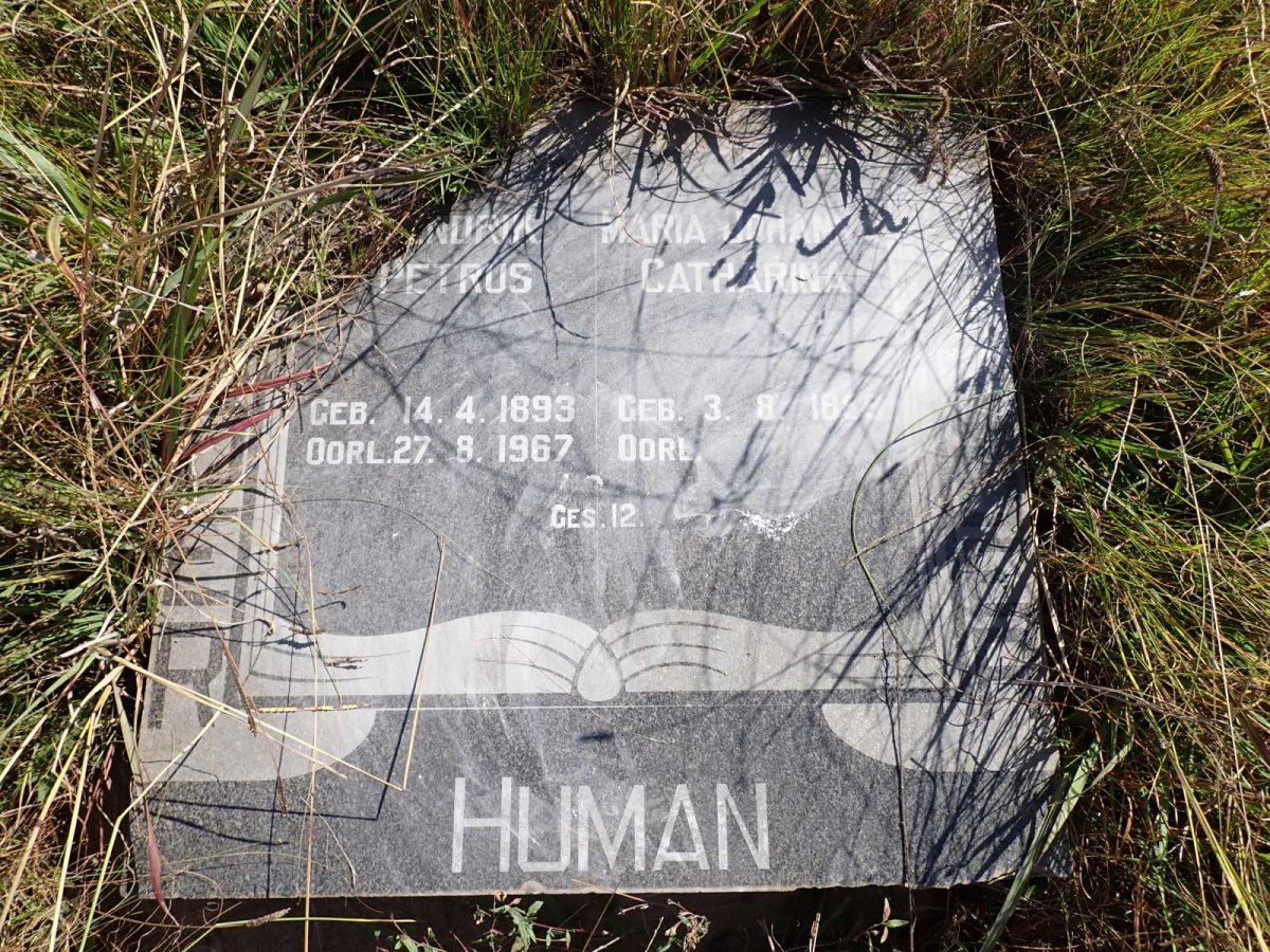 HUMAN Hendrik Petrus 1893-1967 &amp; Maria Johanna Catharina 1899-
