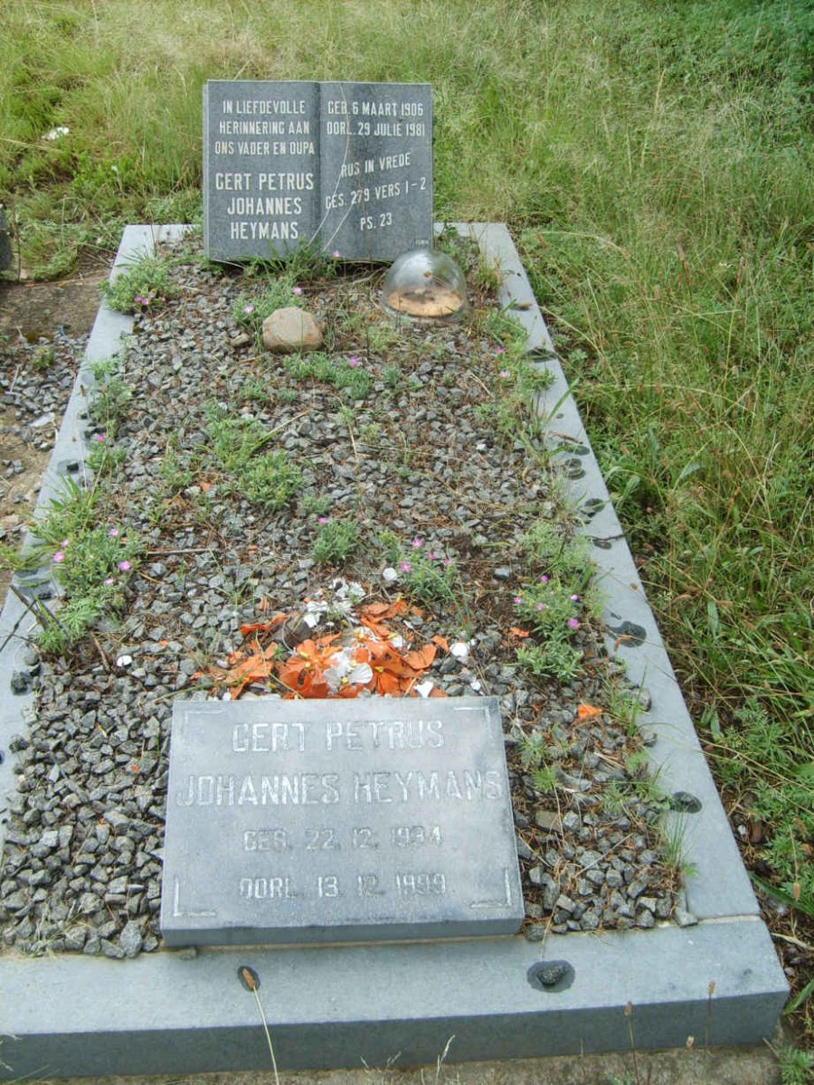 HEYMANS Gert Petrus Johannes  1906-1981 :: HEYMANS Gert  Petrus Johannes 1934-1999