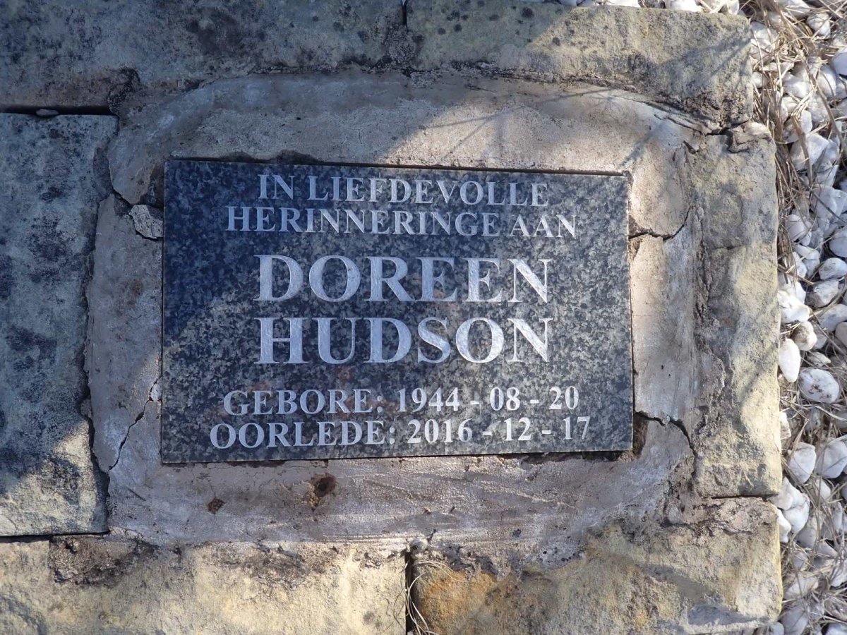 HUDSON Doreen 1944-2016